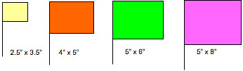 flag sizes and colors