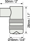 Positector 6000 removeable built-in probe