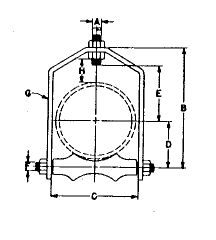 Adjustable Roller Hanger dimension drawing