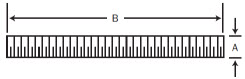 Continuous Threaded Hanger rod dimension drawing