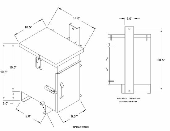 ALCO Rectifier Type ODR Drawing